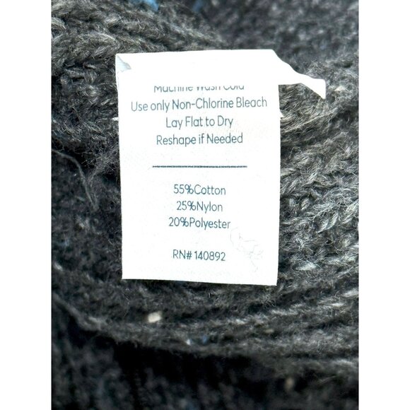 Marine Layer Inverness Sweater Jacket XL Charcoal White &/Blue Specks Zip-Up NWT - Picture 5 of 7